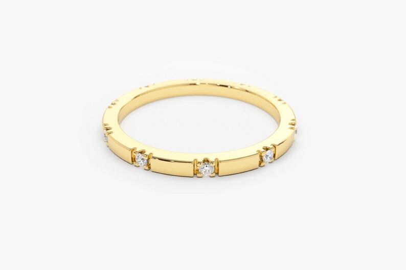 JEWELLERYIUM Special Christmas Gift For Loved One Moissanite Diamond 14KT Gold Plated Wedding Ring Jewelry Gift Anniversary Engagement ring