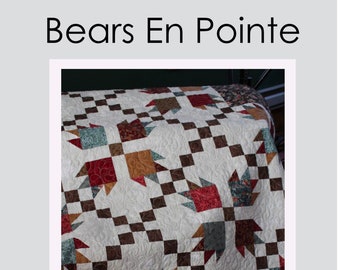 Quilt Pattern "Bears En Pointe" PDF Download