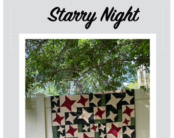 Starry Night Quilt Pattern Downloadable PDF