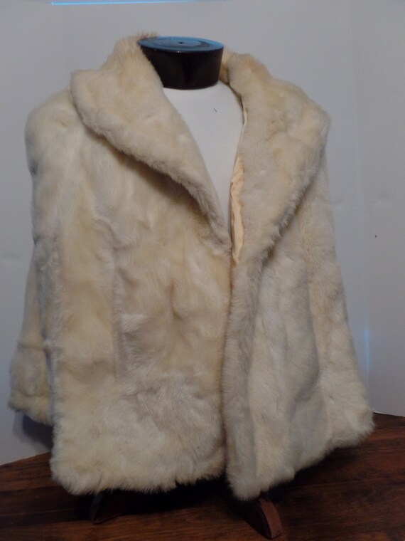 VTG Tissavel Faux Fur (Acrylic) Stole/Cape