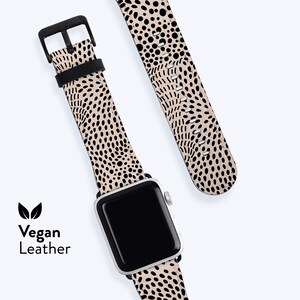 COCO Watch Strap |  For Apple Band, Vegan H21 Leather band, Available for Apple watch series 1, 2, 3, 4, 5, 6, 7, 8, 9, SE, Abstract Pattern