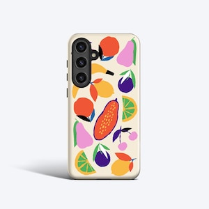 FRUCHTIGE KUNST Handyhülle | Für Samsung Galaxy S25 Ultra, S24 Plus, S23 Fe, S22, S21, S20 fe und Weitere Modelle, Bunte Linien