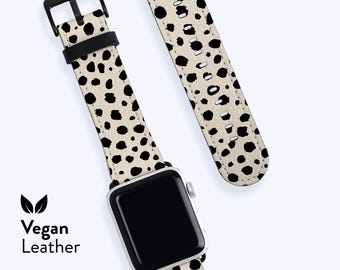 Pulseira Antique Dots para Apple Watch Series 1, 2, 3, 4, 5, 6, 7, 8, 9, 10, 11 SE - Pulseira em Couro Vegano
