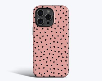 Blushing Hearts Phone Case - For iPhone 17, 16e, 15 Pro Max, 14, 13 12, 11