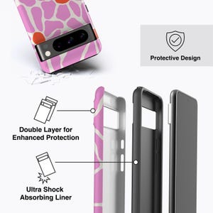 Funda Margaritas Rosadas - Para Pixel 10, 9, 8, 7 Pro, 6a y más imagen 3