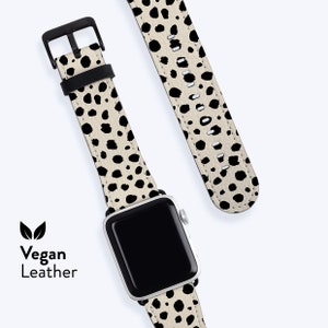 ANTIQUE DOTS Watch Strap | For Apple Band, Vegan H21 Leather band, Available for Apple watch series 1, 2, 3, 4, 5, 6, 7, 8, 9, SE Animal