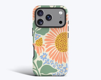 Sunflower Phone Case - For iPhone 17, 16, 15, 14, 13, 12, 11 - MagSafe