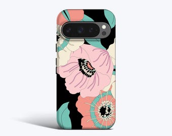 Japanese Peony Phone Case - For Pixel 10, 9, 8, 7, 6 Magnetic