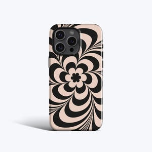 FLOWER POWER Phone Case For iPhone 16 Pro Max, 16e, 15 Plus, 14 Pro, 13, 12 Mini, 11, MagSafe Option, Retro Vibes, Psychedelic