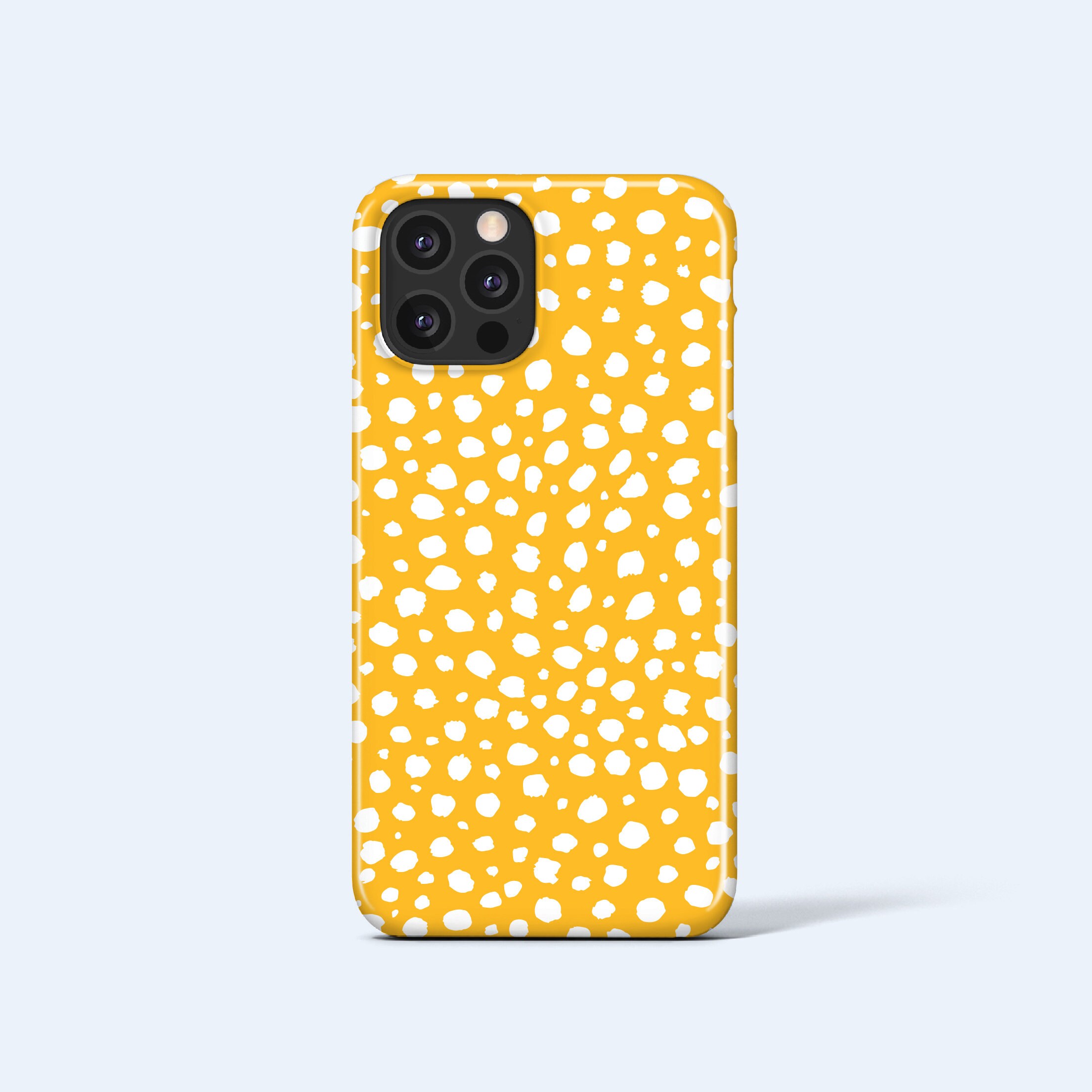 Yellow White Dots Iphone Case Iphone 12 Pro Iphone 12 Etsy