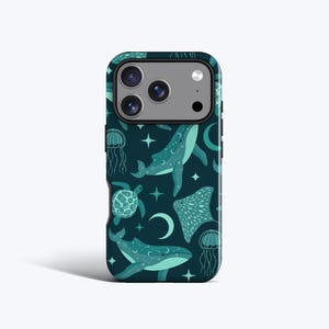 Funda para teléfono Celestial Sea Life - Para iPhone 17, 16, 15, 14, 13, 12, 11, Opción magnética