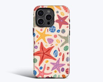 Pretty Starfish Phone Case - For iPhone 17, 16, 15, 14, 13, 12  MagSafe Option