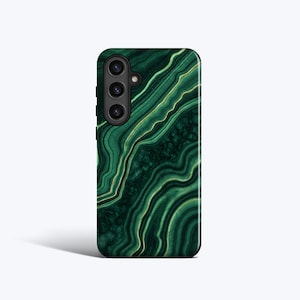 MALACHITE GREEN MARBLE Case | Samsung Galaxy S25 Ultra Case, Galaxy S24 Plus Case, Galaxy S23 fe Case, More Models, Green Marble Case