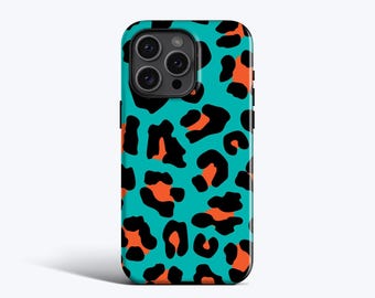 Bright Leopard Print Phone Case - For iPhone 17, 15, 16, 15, 14, 13, 12 MagSafe Option