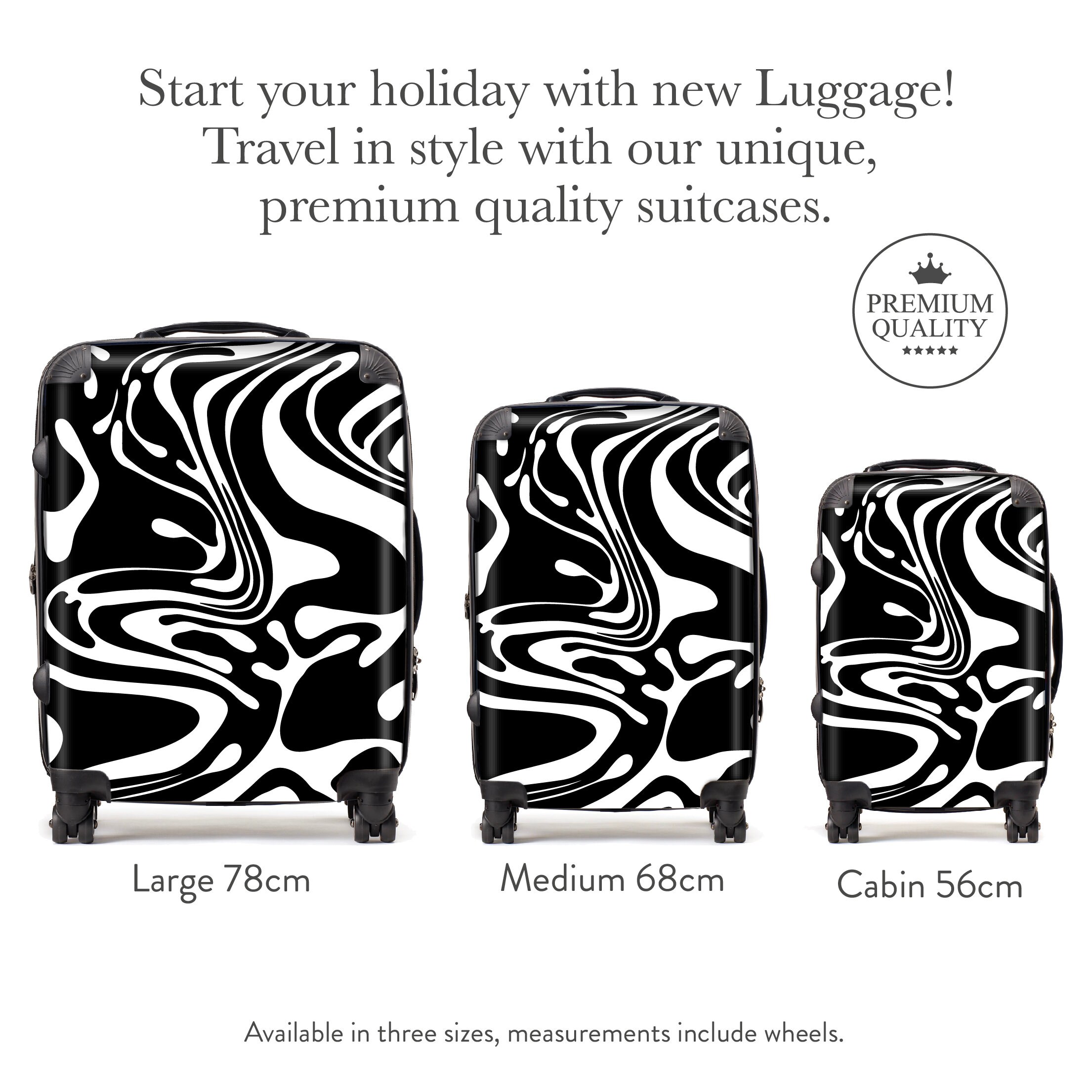 BLACK MARBLE SUITCASE Luxury Custom Suitcase Cabin Medium Etsy