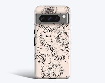 SOLAR STAR DUST Phone Case | For Pixel 9 Pro xl, 9a, 8a, 8 Pro, 7 Pro, 7a, 6 Pro, 6a, Sky, Stars, Celestial