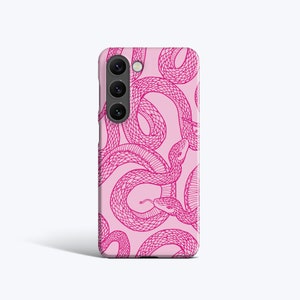 PINK SNAKES | For Samsung Galaxy S23 Ultra Case, Galaxy S22 Plus Case, Galaxy S21 fe Case, More Models, Snake Pattern, Animal Print