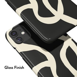 Boho Lines Black Phone Case - For Galaxy S26, S25, S24, S23, S22, S21, S20 Series, Magnetic 画像 7