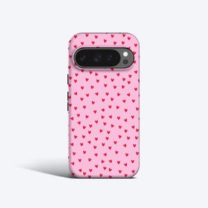 Red Hearts Phone Case - For all Pixel Models, Magnetic Option image 1