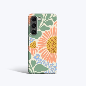 TOURNESOL | Été, Été, Fleurs pastel Pour Samsung Galaxy S23 Ultra, Été Galaxy S22 Plus, Étui Galaxy S21, Étui Galaxy S20