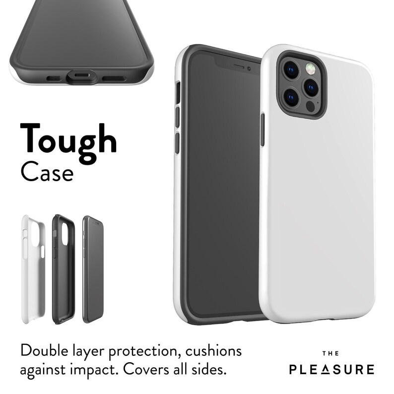 PAPAYA Phone Case For iPhone 15 Pro Case, iPhone 14 Case, iPhone 13 Case, iPhone12 Case, More Models, Fruit Pattern, Blue, Orange image 3