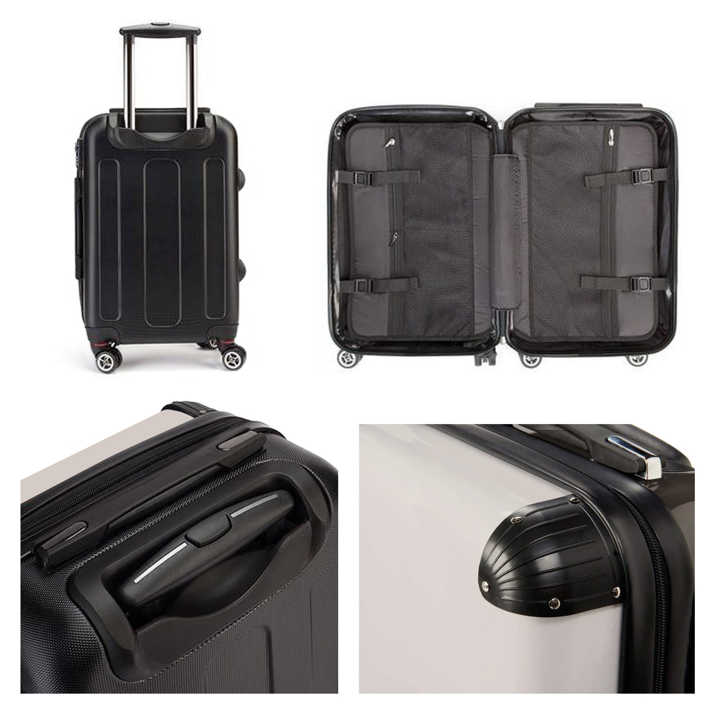 BLACK MARBLE SUITCASE Luxury Custom Suitcase Cabin Medium Etsy