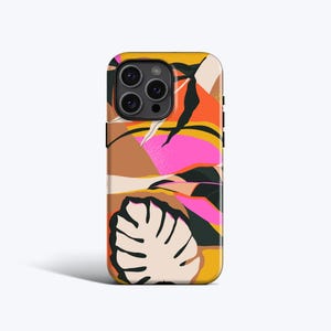 EXOTIC LEAVES | For iPhone 15 Case, iPhone 12 Case, iPhone 11 Case, iPhone SE 2022 Case, More Models, Tropical, Abstract Leaves