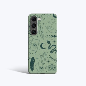 GREEN MAGIC | For Samsung Galaxy S23 Plus Case, Galaxy S22 Case, Galaxy S21 fe Case, More Models, Spells, Snake, Halloween