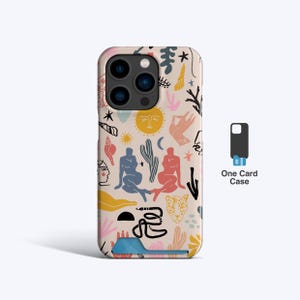 Custodia sottile per carte MATISSE By The Sea / Custodia per iPhone 15+, Custodia per iPhone 14 Pro, Custodia per iPhone 13, Custodia per iPhone 15 Pro, Porta carte, Porta carte