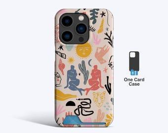 Custodia a portafoglio personalizzata con stampa animalier leopardata e tigre, colori neon per iPhone 17 16 16e 15 14 13 12 Pro Max Samsung S25 S23 S22 - Italia