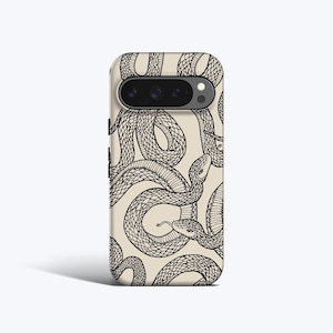 Black Snakes Phone Case - For Pixel 10, 9, 8, 7, 6 Magnetic Option