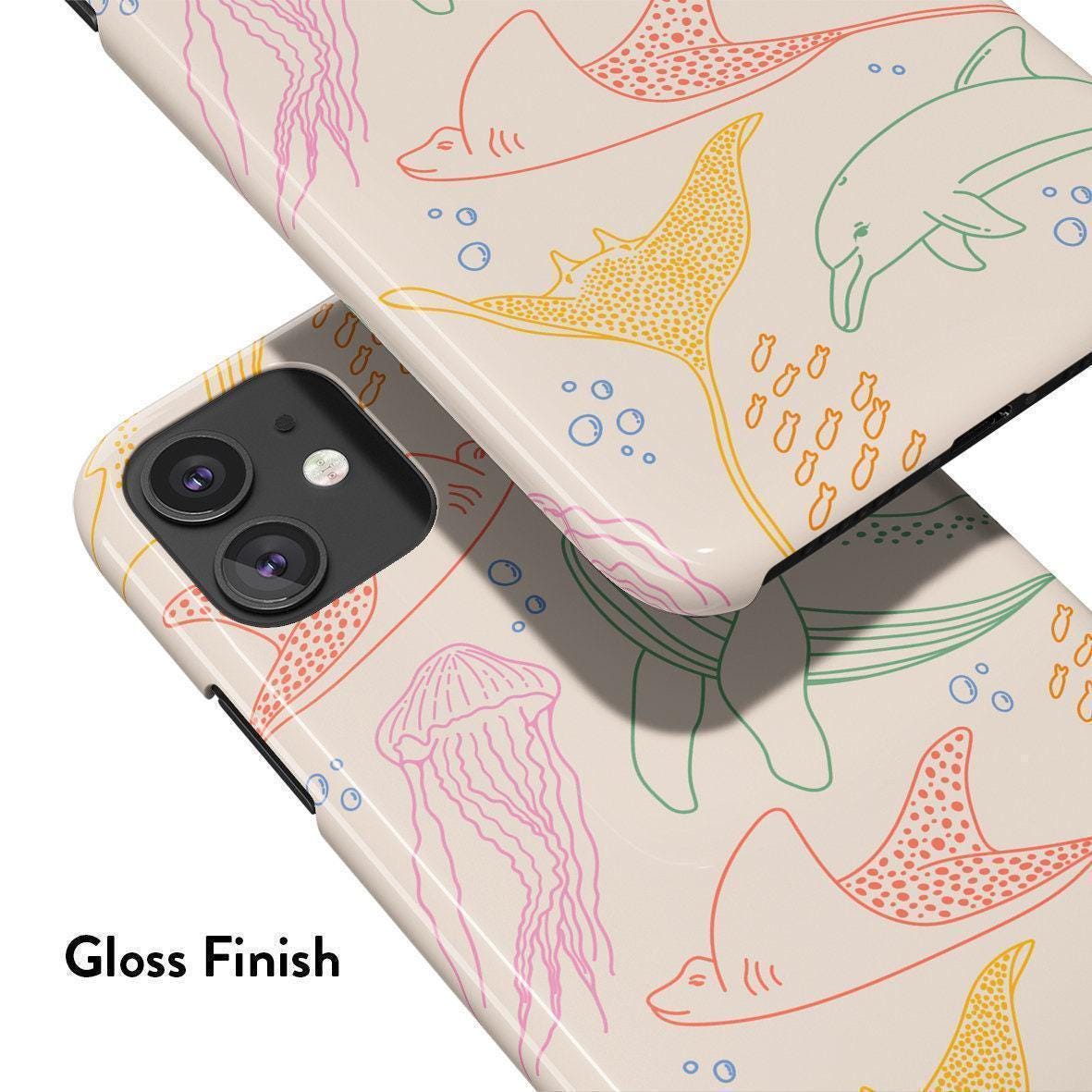 Coloured Sea Life Phone Case - for iPhone 18 Pro, 17, 16, 15, 14