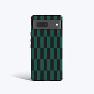 LONG CHECKERED GREEN Case | For Pixel 8 Case, Pixel 7 Case, Pixel 6 Case, Pixel 5 Case, More Models, Checkered Case, Trending