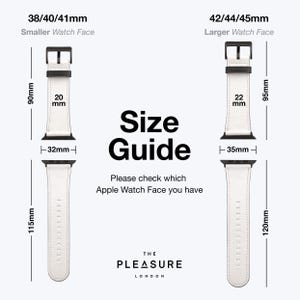 BLUE FLORAL Watch Strap - For Apple Series 1, 2, 3, 4, 5, 6, 7, 8, 9, 10, 11 SE Vegan Leather Band image 6