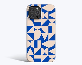 ELECTRIC BAUHAUS Koffer | Für iPhone 15 Pro Hülle, iPhone 13 Pro Hülle, iPhone 12 Hülle, iPhone 11 Hülle, Weitere Modelle, Blau, Klassisches Design