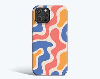 Étui FUNKY SHAPES | Pour coque iPhone 15 Pro, coque iPhone 13 Pro, coque iPhone 12, coque iPhone 11, autres modèles, formes ondulées