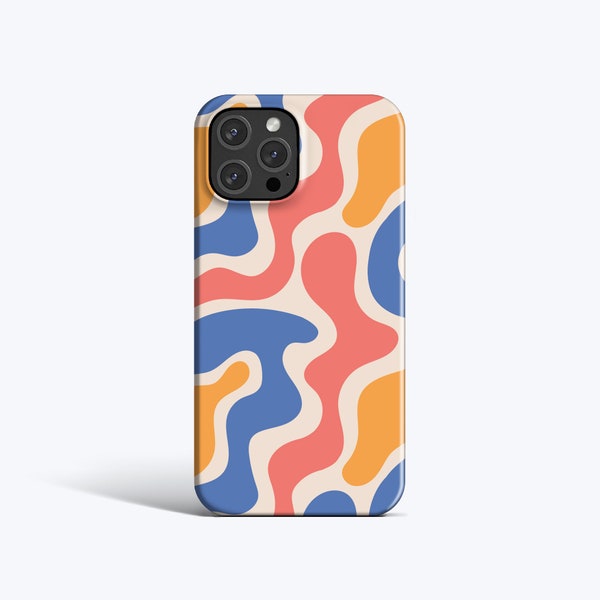 Étui FUNKY SHAPES | Pour coque iPhone 15 Pro, coque iPhone 13 Pro, coque iPhone 12, coque iPhone 11, autres modèles, formes ondulées