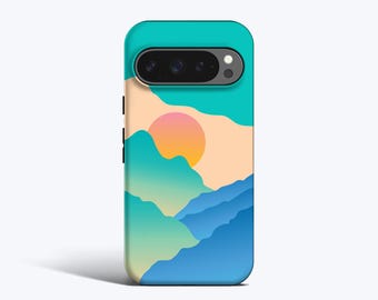 Capa Capri Sunrise, para Pixel 10, 9, 8, 7, 6 (opção magnética)