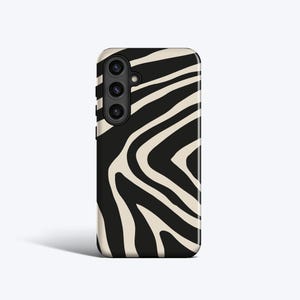 ZEBRA PRINT Phone Case, For Samsung Galaxy S23 Plus Case, Galaxy S22 Case, Galaxy S21 fe Case, More Models, Zebra Stripes, Abstract, Black