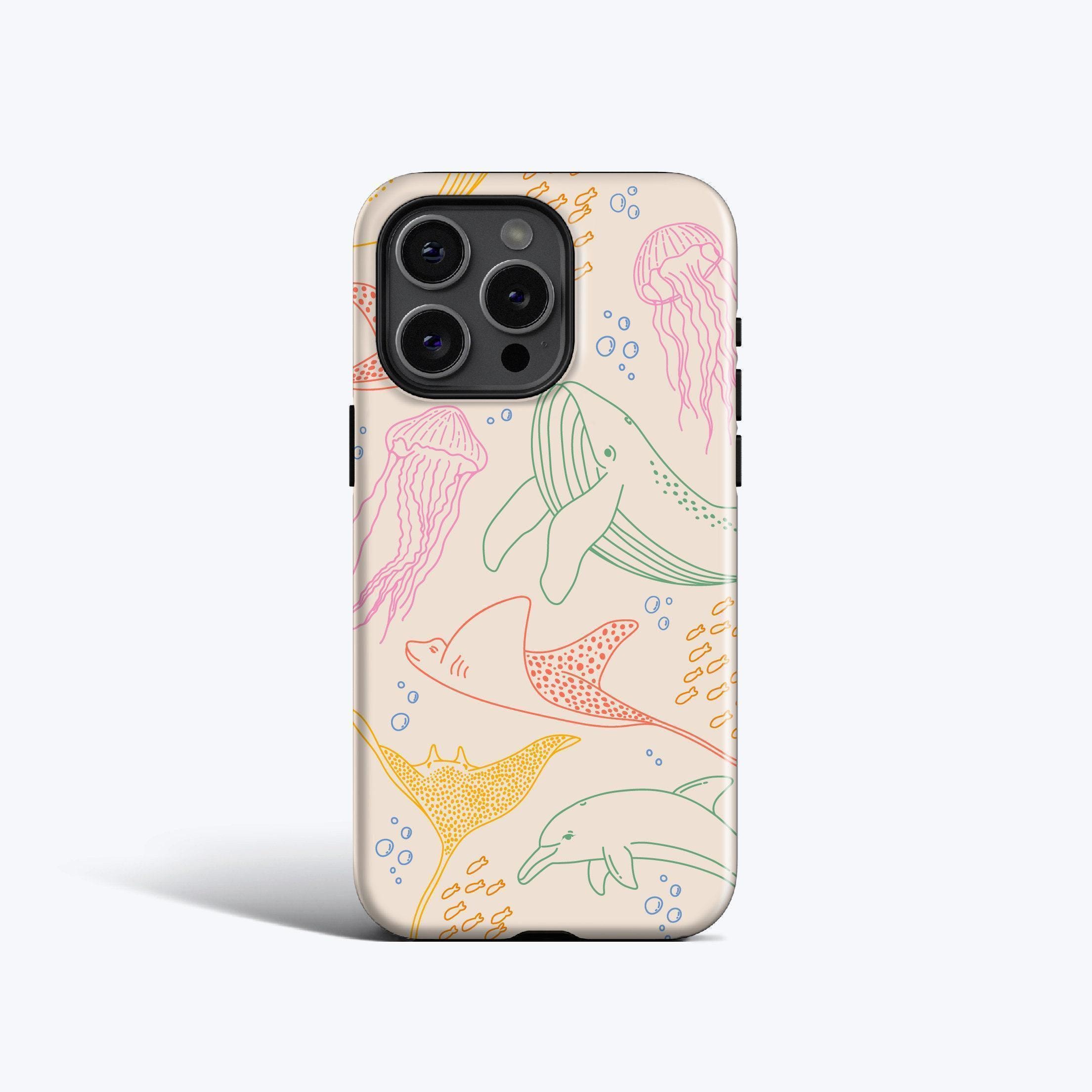 Coloured Sea Life Phone Case - for iPhone 18 Pro, 17, 16, 15, 14