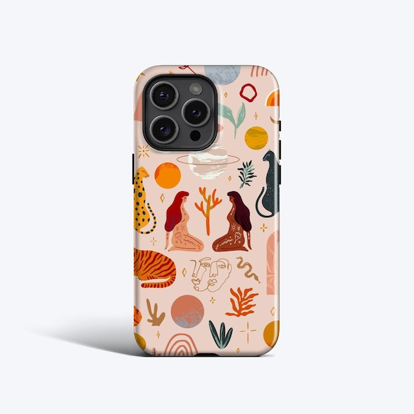 Capa para celular Universo Místico - Para iPhone 18 Pro, 17, 16, 15, 14, 13, 12, com opção MagSafe
