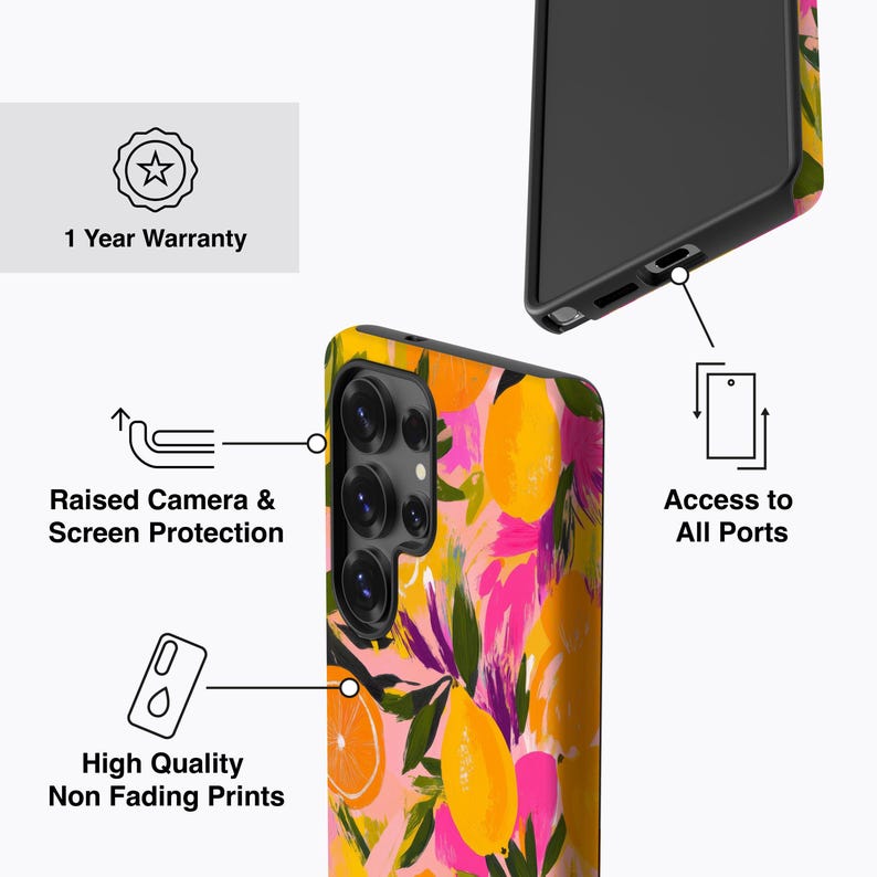 Oranges and Lemons Phone Case - For Galaxy S26, S25, S24, S23, S22, S21, S20 Series, Magnetic image 4