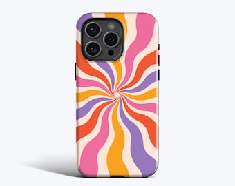 GROOVY SUNBEAM Phone Case | For iPhone 15 Pro Case, iPhone 12 Pro Case, iPhone 11 Case, iPhone 14 Case, More Models, 70's Vibes, Funky
