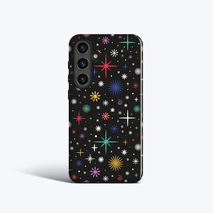 LITTLE BRIGHT STARS Case | For Samsung Galaxy S25 Ultra, S24 fe, S23 fe, S22 Plus, S21, S20, Pretty Stars, Night Sky