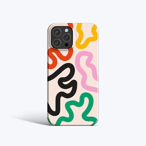 FUNKY LINES Case | For iPhone 15 Pro Case, iPhone 13 Pro Case, iPhone 12 Case, iPhone 11 Case, More Models, Wavy Lines, Abstract, Organic