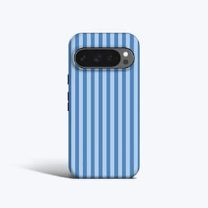 Kleine blaue Streifen Handyhülle - Für Pixel 10, 9, 8, 7, 6, MagSafe Option