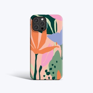 TROPICAL FLOWERS | For iPhone 15 Pro Case, iPhone 12 Pro Case, iPhone 11 Case, iPhone 14 Case, More Models Available, Bright Case, Summer