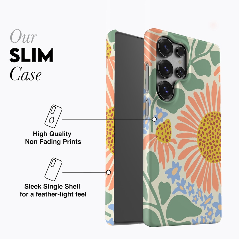 Sunflower Phone Case - For Galaxy S27, S26, S25, S24, S23, S22, S21, Magnetic image 5