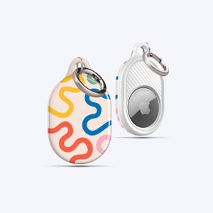 ORGANIC LINES MULTI AirTag Case | For your keys, Handbag, Backpack, Pets Collar, Anything you desire, AirTag Holder, AirTag Keychain