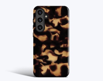 DARK TORTOISE Phone Case | For Galaxy S25 Ultra, S24 Plus, S23 fe, S22, S21, S20 fe, More Models, Abstract Tortoise Shell Print